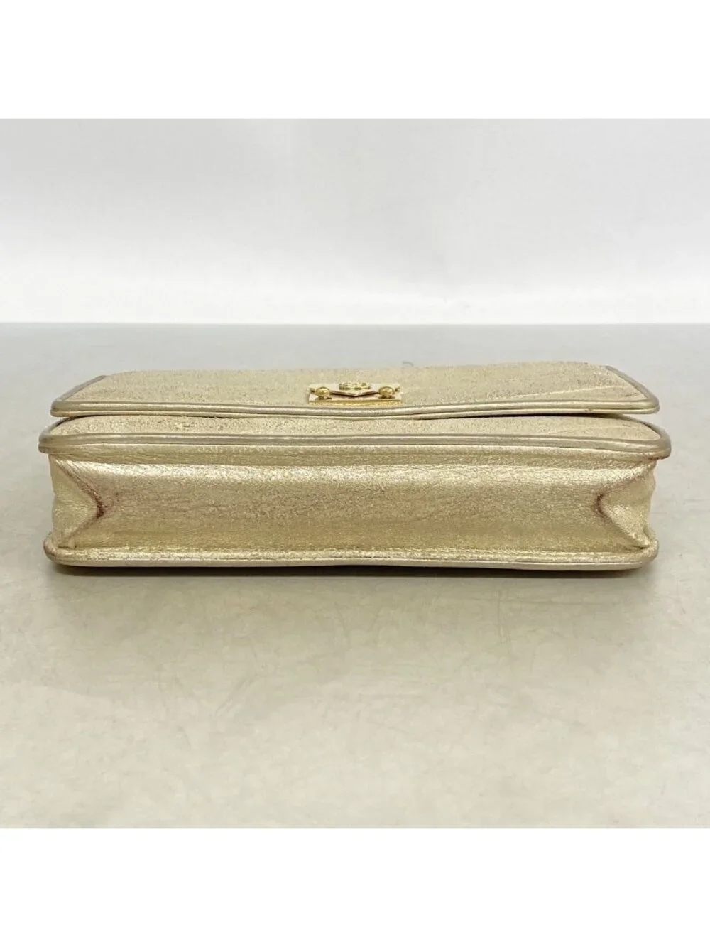 Chanel Wallet on Chain Leather Gold Champagne